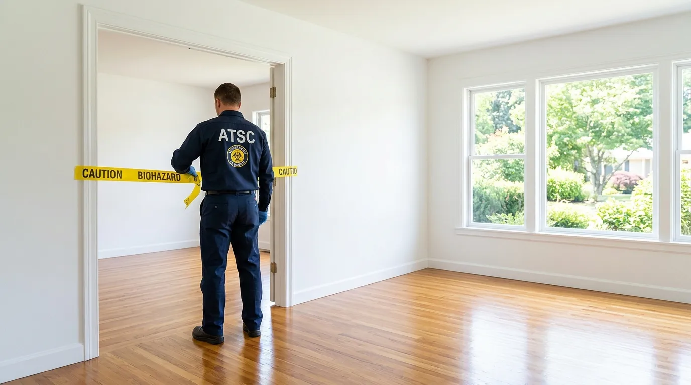 Certified biohazard cleanup crew performing Crime Scene Cleanup in Smyrna